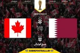 جام جهانی ۲۰۲۶؛ ساعت بازی قطر و کانادا به وقت ایران