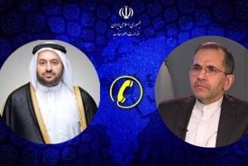 گفتگوی تلفنی تخت روانچی با وزیر مشاور وزارت خارجه قطر