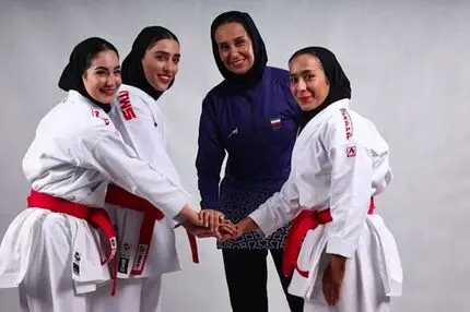 تاریخ‌سازی دختران کاتای ایران؛ نقره ناگویا به تیم کاراته زنان رسید