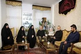 دیدار مشاور رهبری با خانواده شهیدان باقری و سلامی