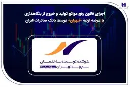 اجرای قانون رفع موانع تولید و خروج از بنگاهداری با عرضه اولیه «ثبهران» توسط بانک صادرات ایران