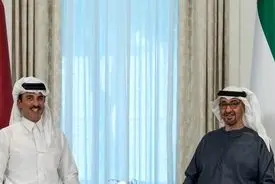 امیر قطر به ابوظبی، پایتخت امارات رفت