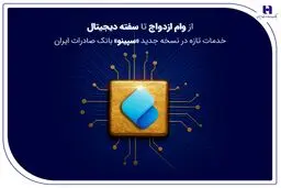از وام ازدواج تا سفته دیجیتال؛ خدمات تازه در نسخه جدید «سپینو» بانک صادرات ایران
